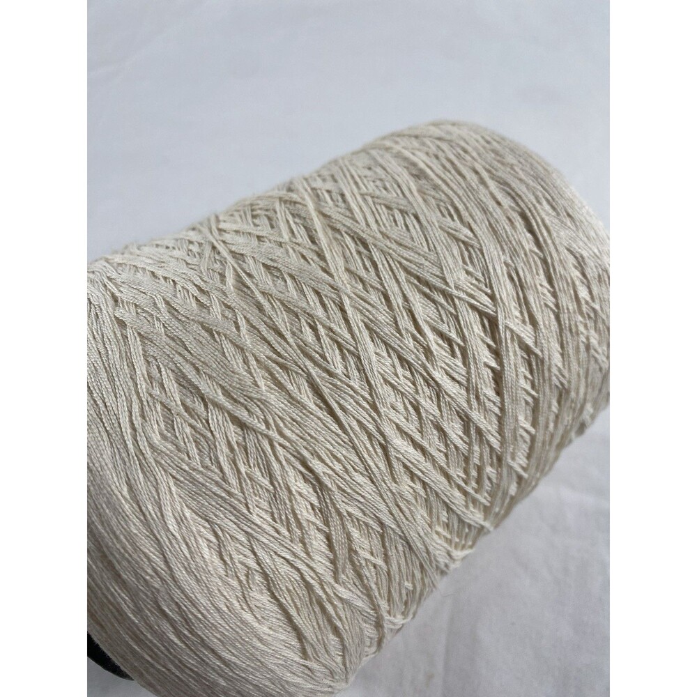 Soft Cone Yarn Spool Yarn Cream 100% Cotton 610g Net Weight #913